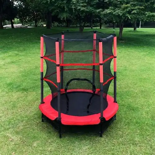 蹦蹦床家用儿童室内小孩宝宝跳跳床55英寸蹭蹭床家小型护网弹跳床