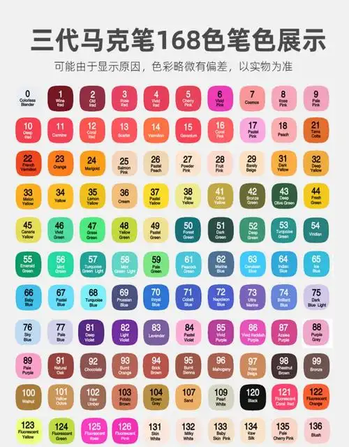 单支自选touch马克笔补色无色单卖零色号单只0号色白色单色黑色红色