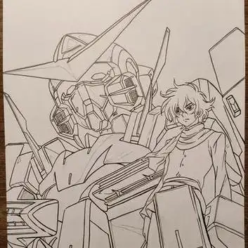 手绘高达00能天使