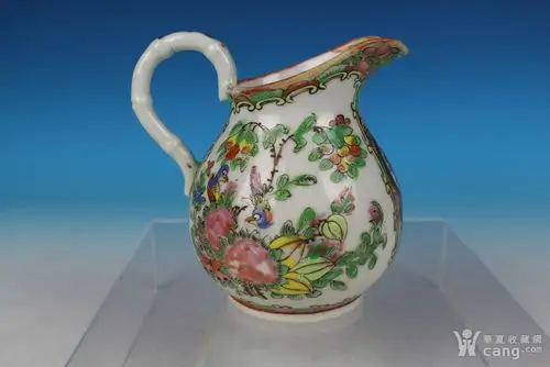 民国广彩开光我花鸟花浇