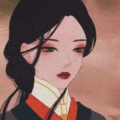 与君初相识,女生手绘高冷伤感头像