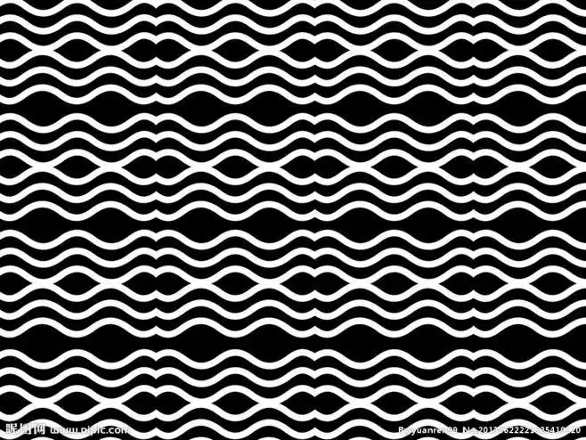 黑白波浪背景素材
