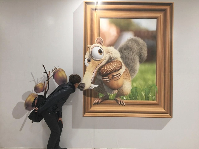 3d墙体彩绘绘画与墙面的完美结合