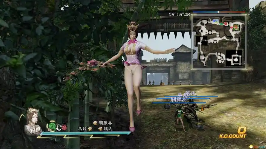 真三国无双7with猛将传貂蝉蕾丝白内裤齐b旗袍mod