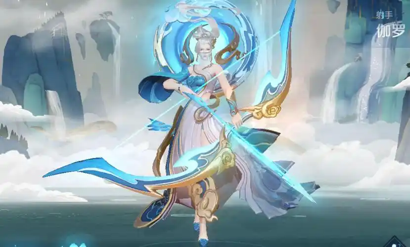 myethos《王者荣耀》伽罗太华:"高山流水"般冷艳的弓箭女神