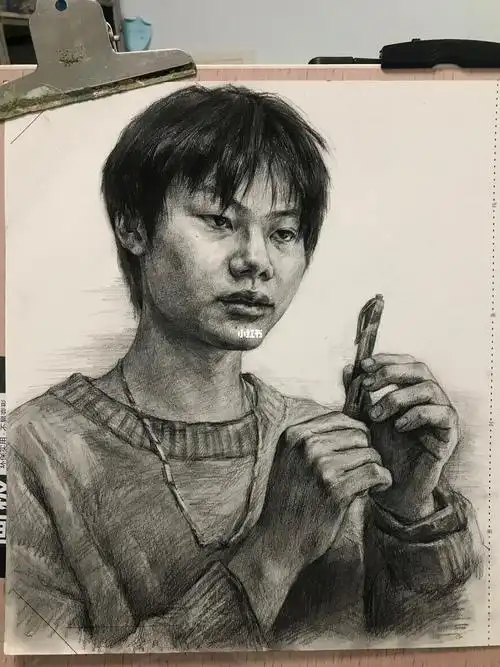 美术生集训  #美术联考  #河南美术联考  #素描  #素描头像  #素描画