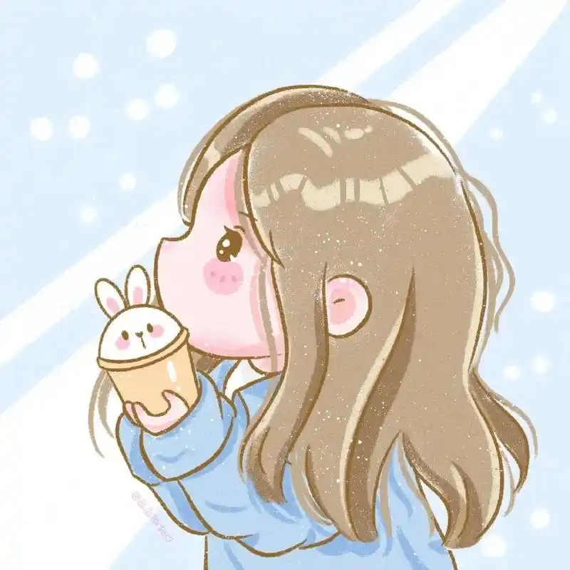 「微信头像」冬季可爱卡通女头