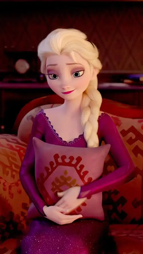 电影冰雪奇缘2迪士尼官方手机壁纸桌面艾莎