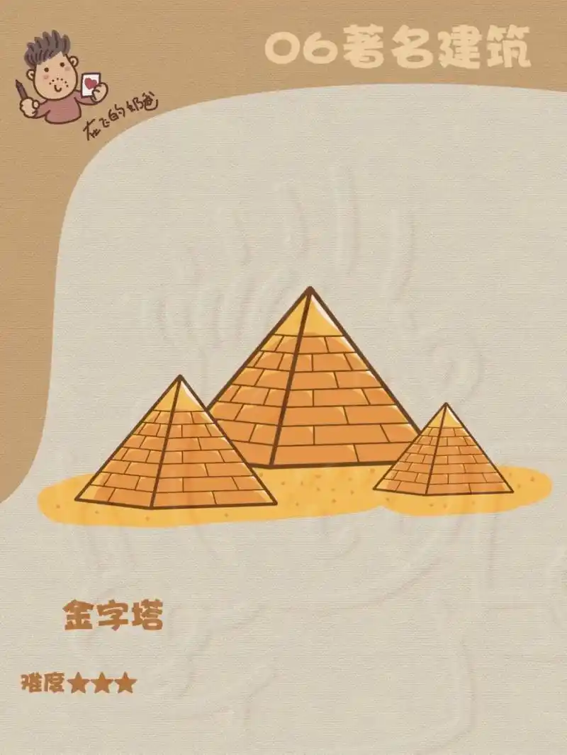 金字塔 简笔画 #埃及# #少儿美术# #简笔画# #寻找小红书的绘画大神