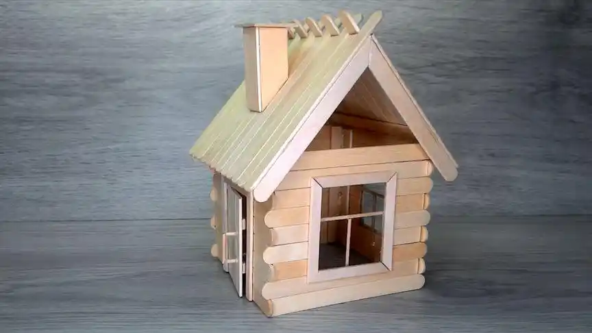 【手工制作】教你用冰棒棍制作属于自己的迷你小房子