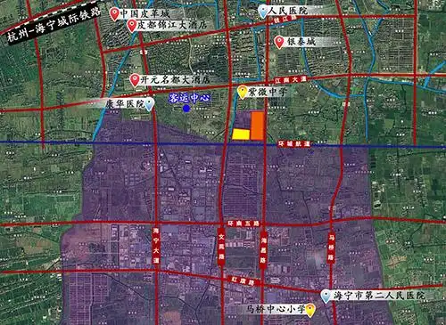 马桥组团重要配套分布图