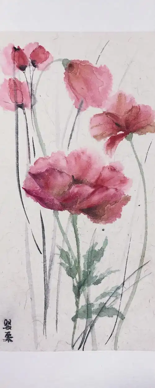 当水彩遇上宣纸