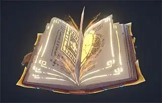 卡通魔法书古老书籍书本预言书故事书模型下载