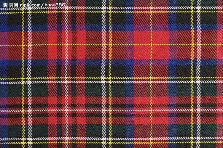 苏格兰方格布图片