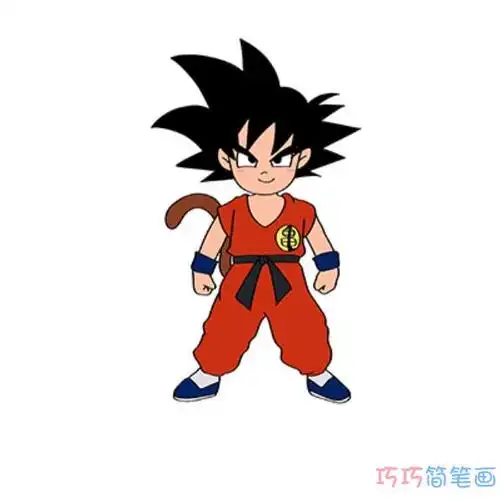 一步一步绘画孙悟空简笔画填色简单又可爱 - 巧巧简笔画