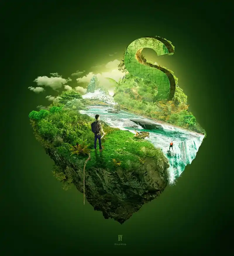 平面广告创意广告ps合成练习