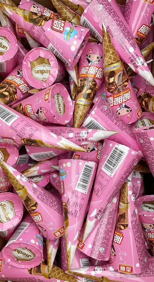 杰顿脆脆桶巧克力脆筒散装小包装儿童蛋筒冰淇淋零食(代可可脂)橘田