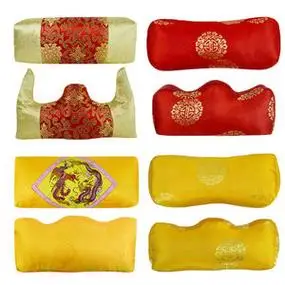 寿枕 男女寿衣枕头脚枕 软枕皇帝枕 龙凤老人冲喜死人殡葬用品