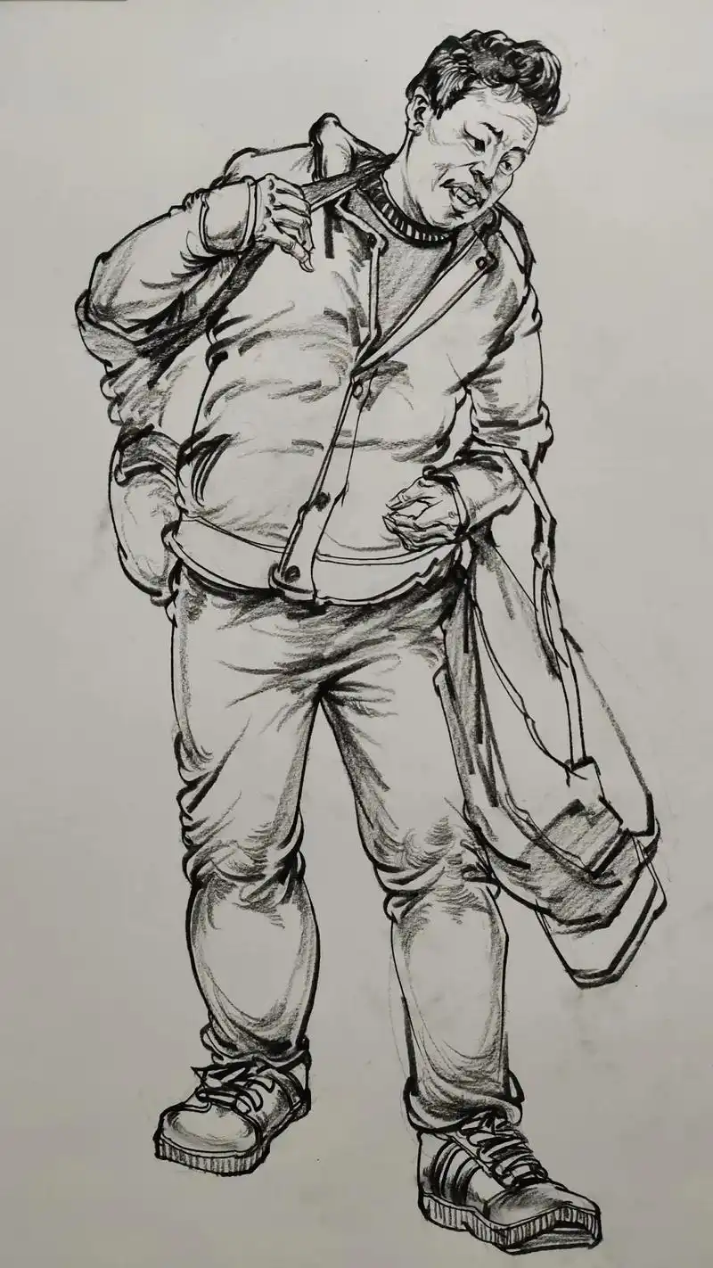 人物速写转照片