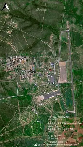 卫星图中拍摄的就是摩洛哥的本格里空军基地,在1956年的3月10日,四架