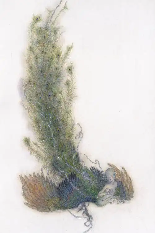 西游记孔雀精孔雀精是壹种非常残暴的妖精经常会吃人最后靠如来出面