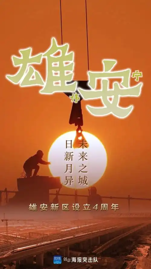 建设中的雄安新区.