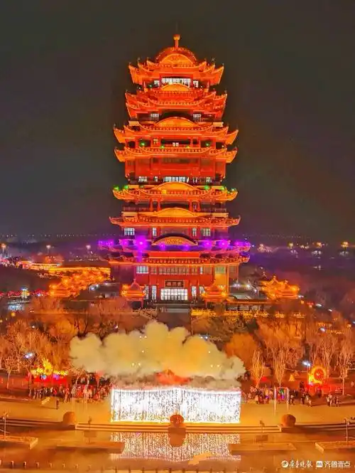 俺村俺家年味浓|滨州黄河楼,精彩表演吸引数万市民_吕占民