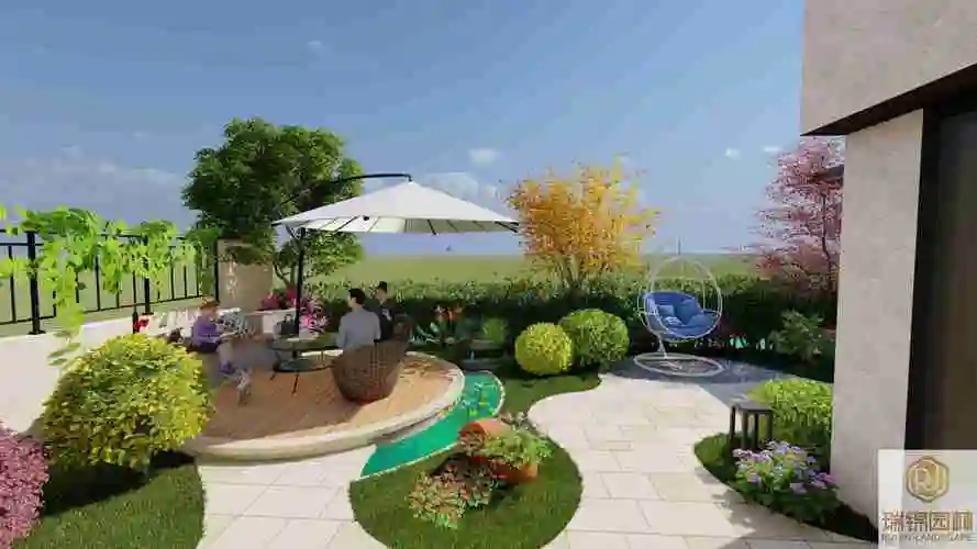 青白江金堂花园设计装修公司私家花园设计庭院景观设计现代花园