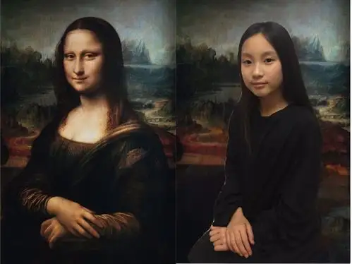 世界名画真人模仿秀--张叶彤