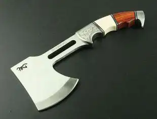 德国正品激光花纹勃朗宁野狗野营战术斧头丛林斧战斧营地斧开山斧