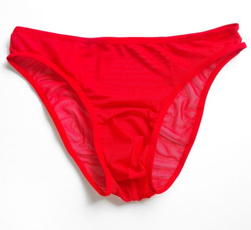 男低腰三角裤丁字裤男性感超薄网纱透视全透明舒适骚气内裤t-037