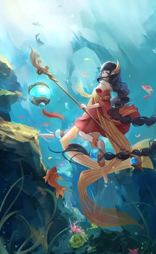 碧蓝之下王者荣耀大乔竖屏4k手机壁纸