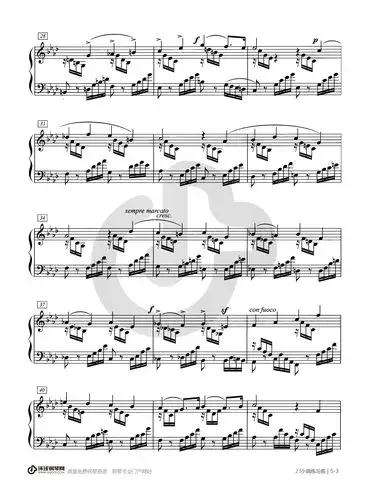 门德尔松-f小调练习曲(woo 1)钢琴谱-门德尔松门德尔松-f小调练习曲