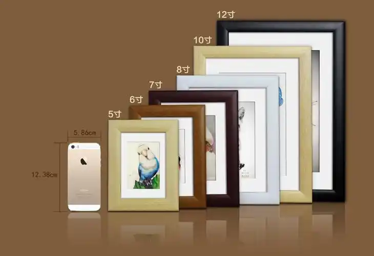 所尺规寸,均为相框能放置下的照片纸张尺寸(即相框背面的内度尺寸)