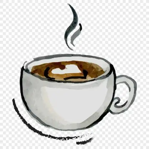 手绘咖啡设计素材