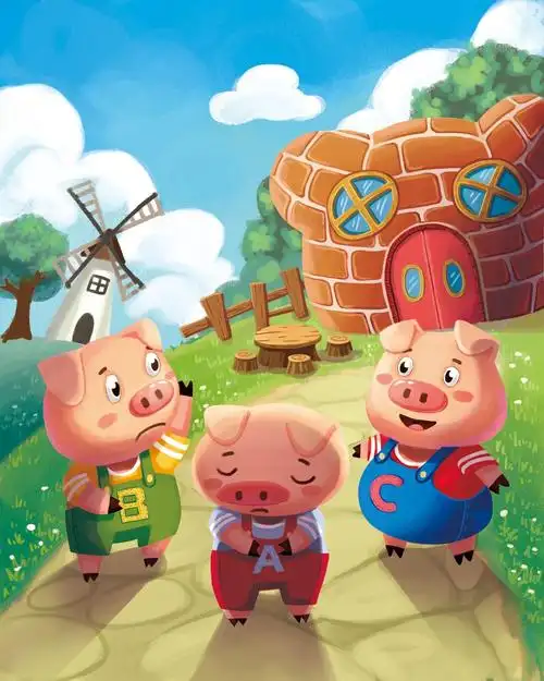 三只灰猪艺术教育中心|英国民间童话《三只小猪》的审美与教育意义.