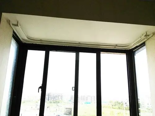 日本阳台甩卖铝合金暗轨消音拐角飘窗窗帘轨道