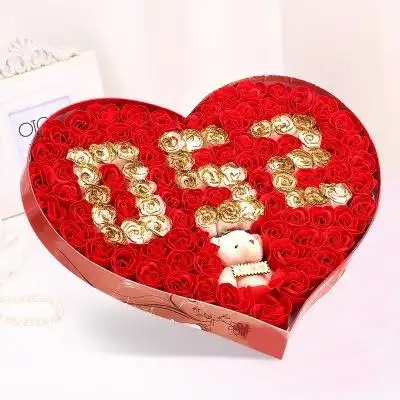 情人节生日礼物送女友女生香皂花束新年朋友情创意浪漫玫瑰小礼品