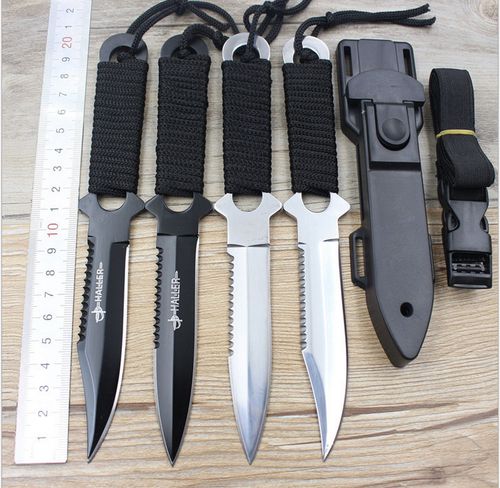 匕直刀小刀刀具 开手刃野外战术刀 防身 户外求生存刀高硬度美国