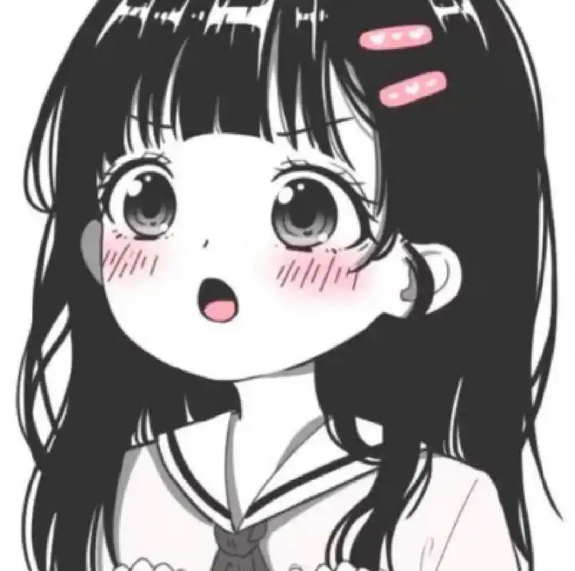 黑白系/可爱/动漫/女生头像 好可爱的小姑娘吖