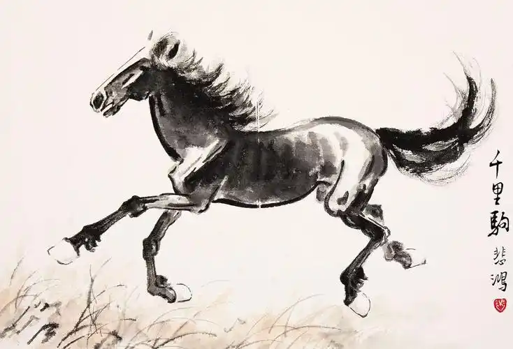 0464千里马狮鸟猫鹰鸡册页八选一设色纸本