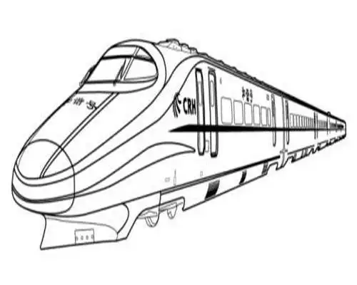 高铁怎么画图片步骤高铁火车怎么画儿童和谐号图片简高铁火车头简笔画