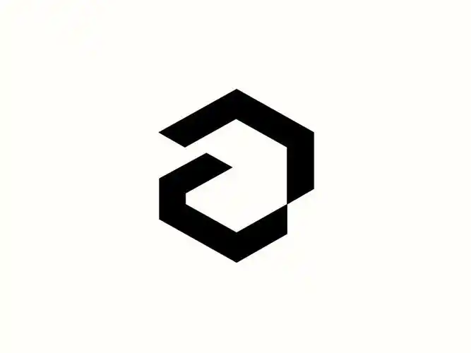 玩转点线面30款黑白几何logo设计