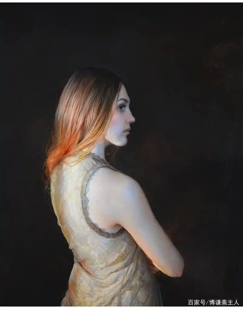 沉静的少女——画家serge mar shennikov少女肖像油画作品