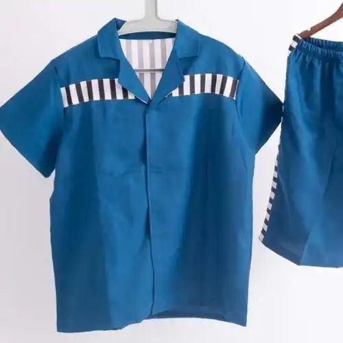 加梵森看守所监狱春秋衣服 囚犯衣万圣节表演服监狱犯人囚服长袖印字