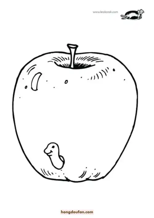 尺子简笔画怎么画,尺子简笔画画法简单(12张草莓苹果大树梨子花朵春天