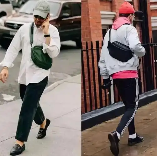 教你一招酷炫的腰包背法,给你的单一穿搭加足料!