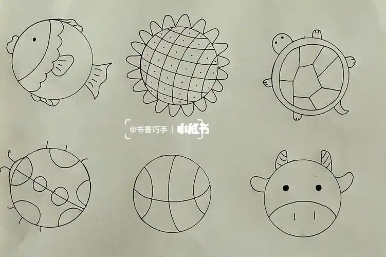 寻找小红书绘画大神  #线稿  #几何图形  #简笔画教程  #画画的日常