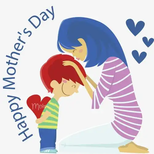 母亲节妈妈的一个吻