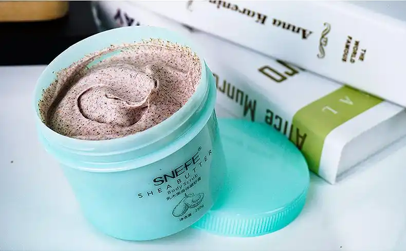 雪玲妃身体磨砂膏乳木果全身去鸡皮死皮肤手部疙瘩毛囊女去除角质